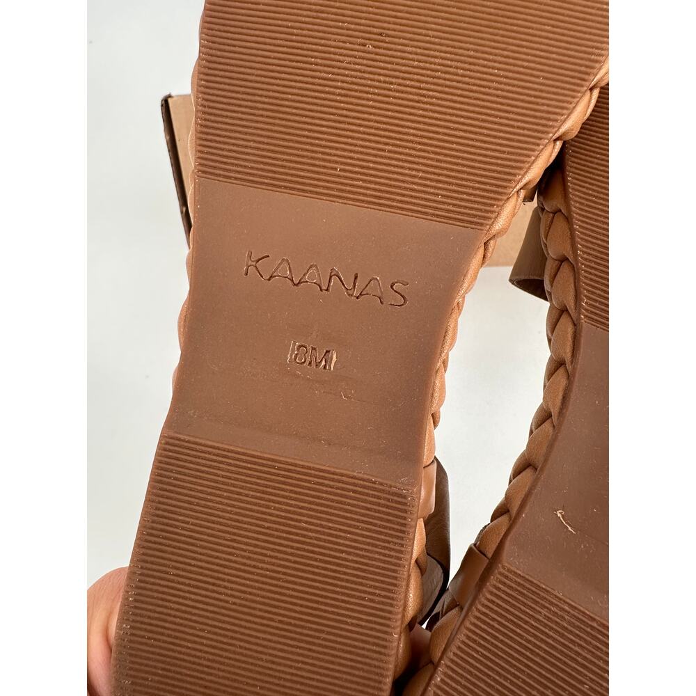 Kaanas Terrazas New in Box Double Band Flatform in Caramel // 8 - Picture 8 of 10